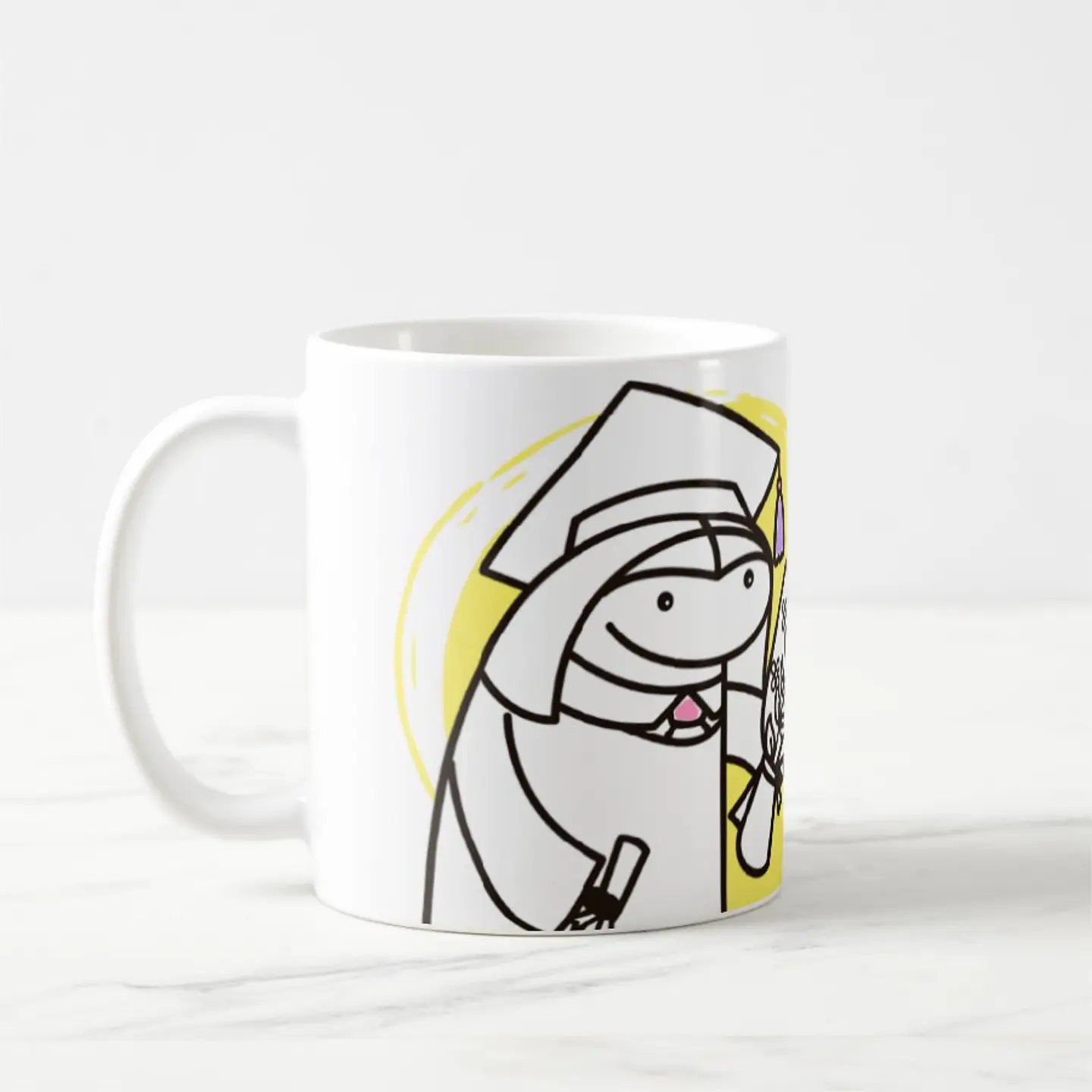 Taza blanca clásica 325 ml Graduación - 6132 hrs 4