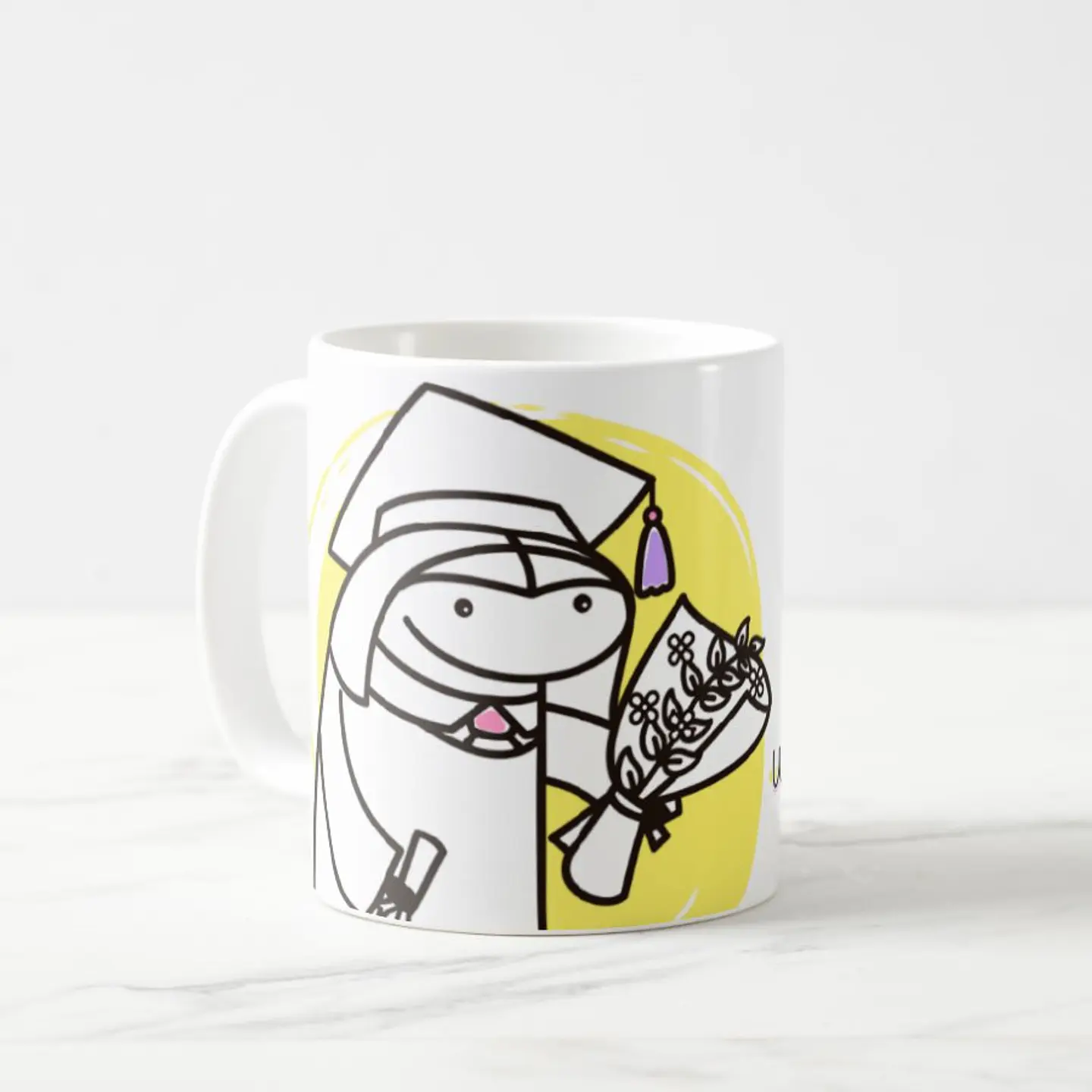Taza blanca clásica 325 ml Graduación - 6132 hrs 5