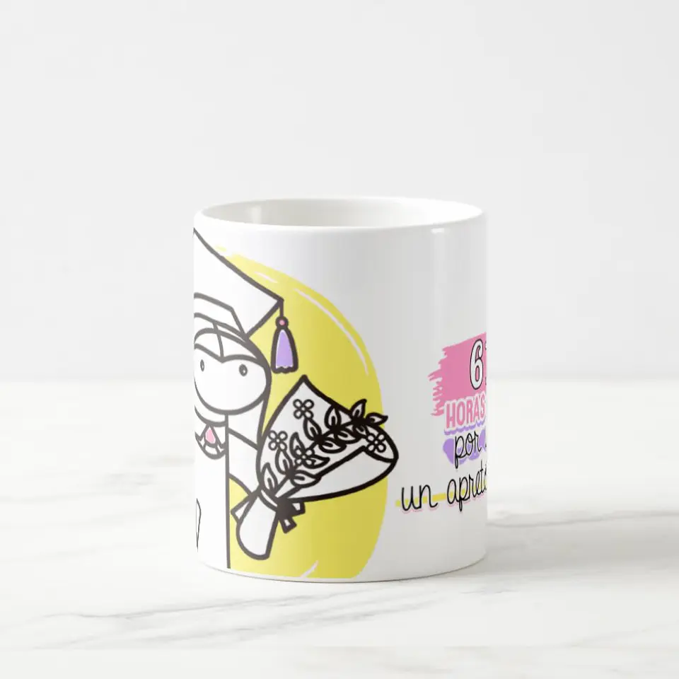Taza blanca clásica 325 ml Graduación - 6132 hrs 6