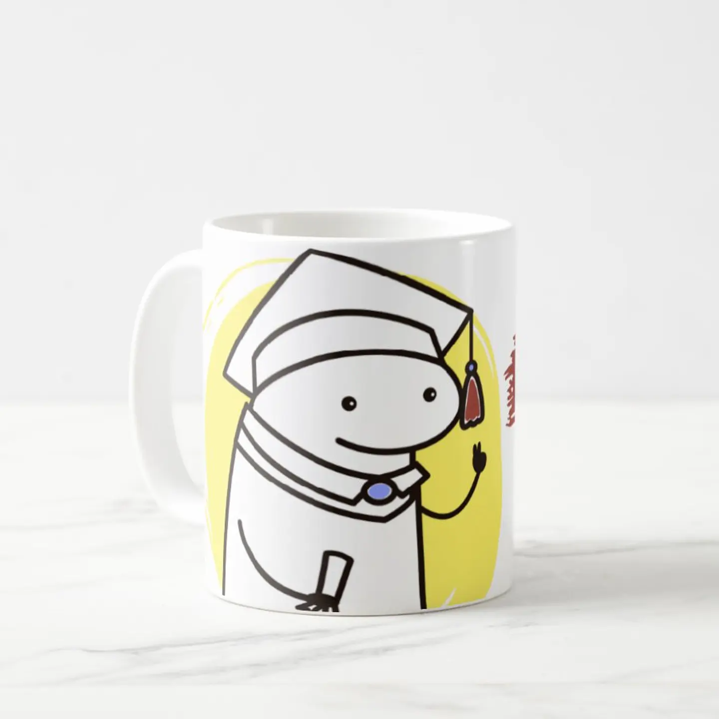 Taza blanca clásica 325 ml Graduación - Lo juro 5