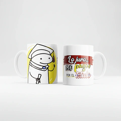 Taza blanca clásica 325 ml Graduación - Lo juro