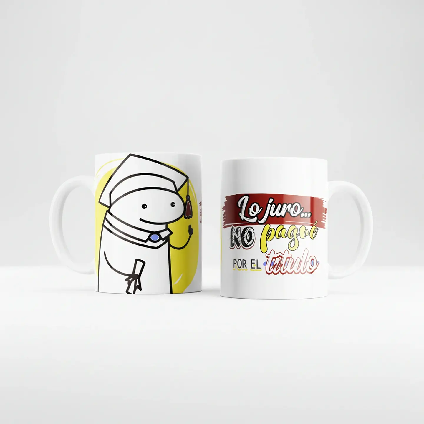 Taza blanca clásica 325 ml Graduación - Lo juro 1