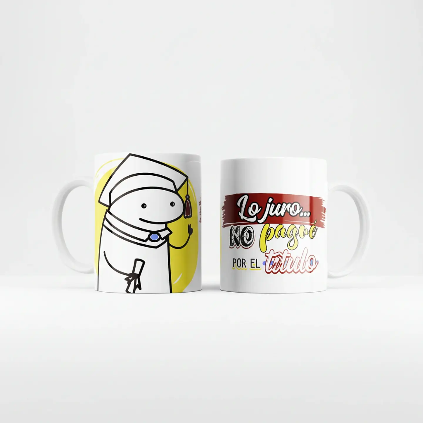 Taza blanca clásica 325 ml Graduación - Lo juro 10