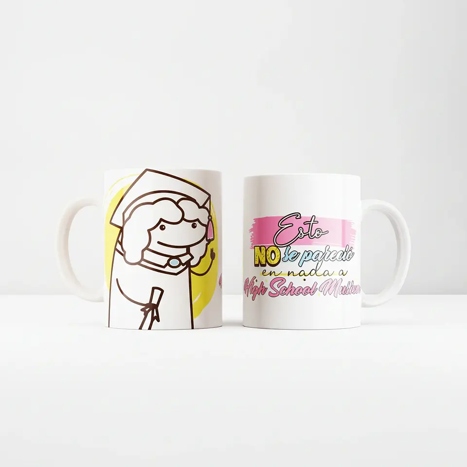 Taza blanca clásica 325 ml Graduación - No se parece... 1