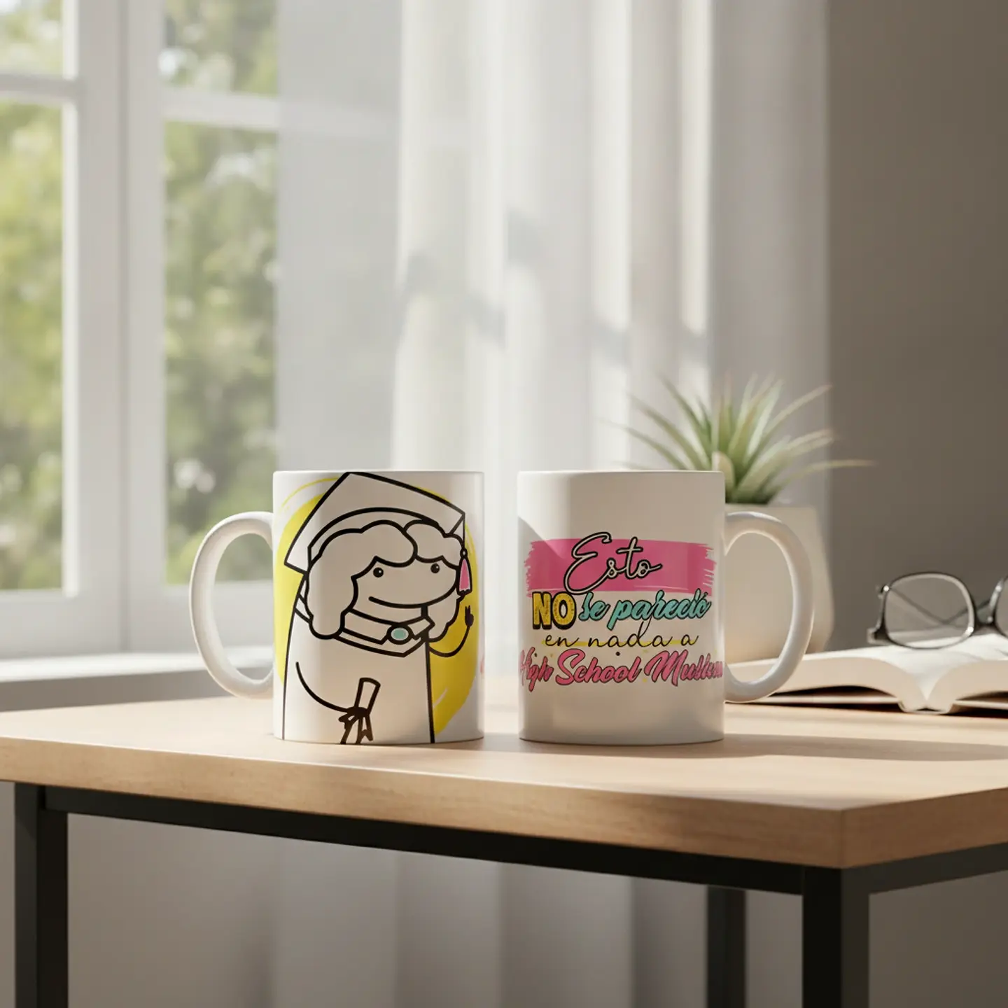 Taza blanca clásica 325 ml Graduación - No se parece... 2
