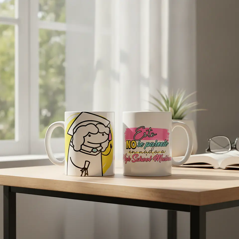 Taza blanca clásica 325 ml Graduación - No se parece... 2