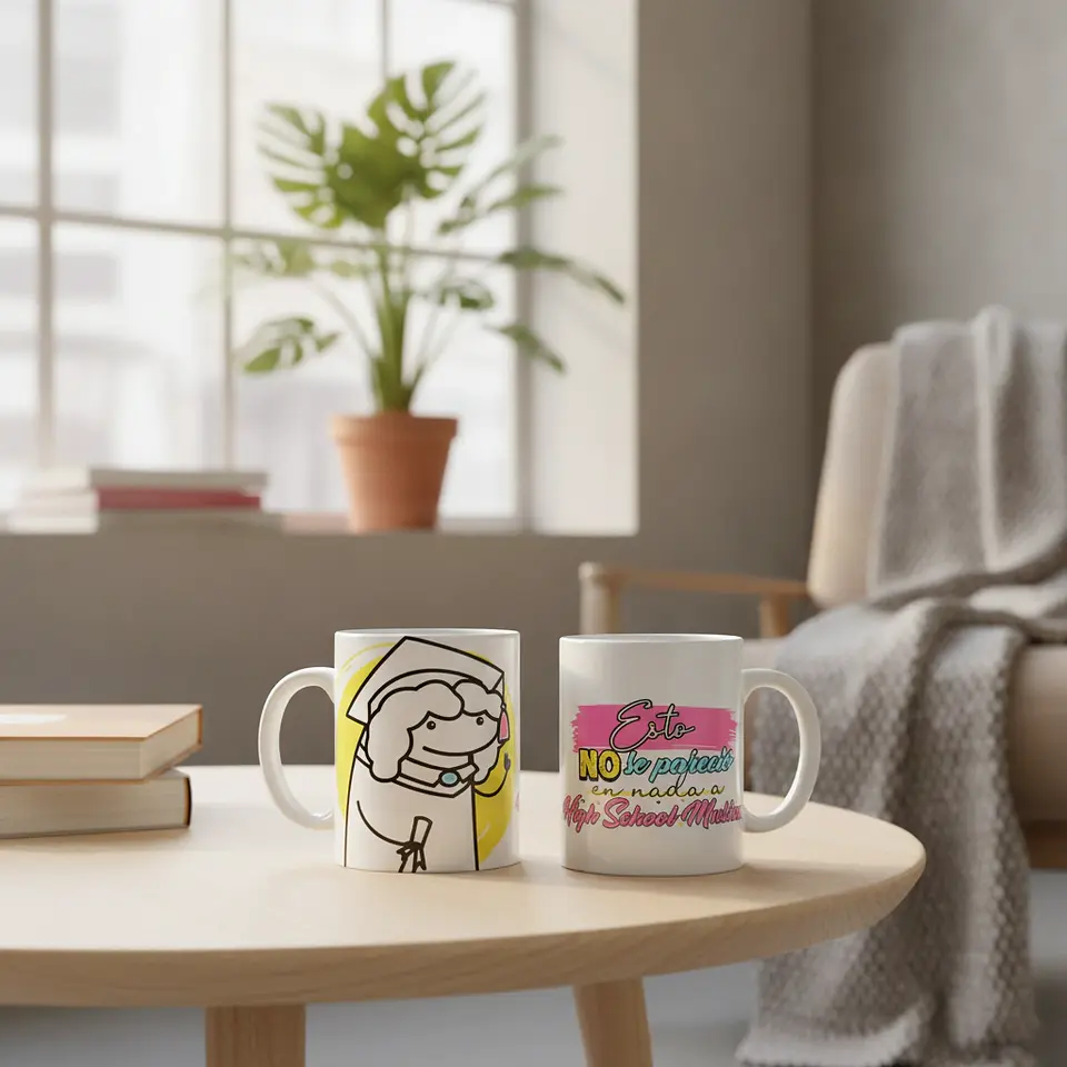 Taza blanca clásica 325 ml Graduación - No se parece... 3