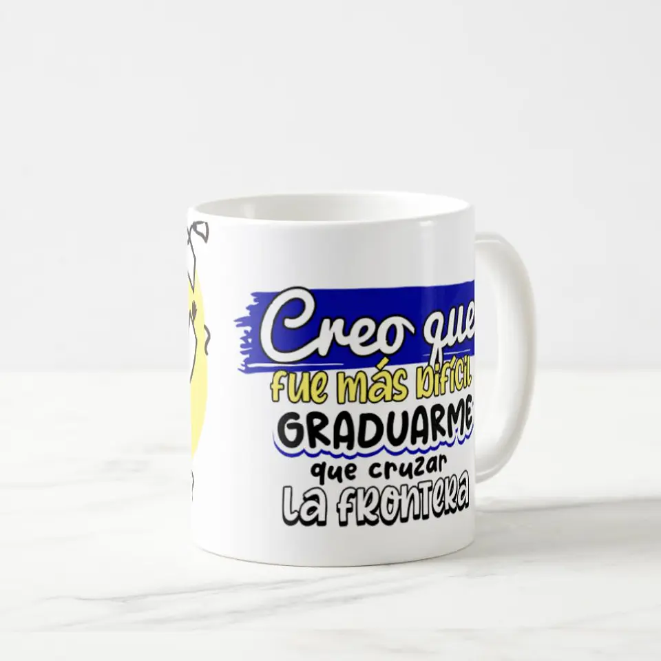 Taza blanca clásica 325 ml Graduación - Fue más difícil... 7