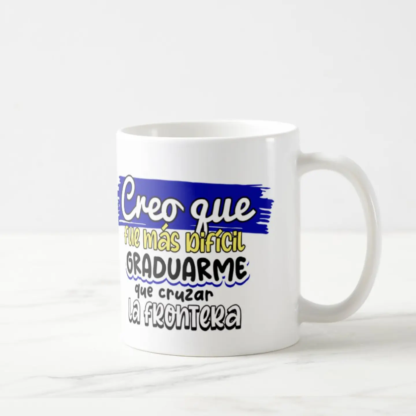 Taza blanca clásica 325 ml Graduación - Fue más difícil... 8