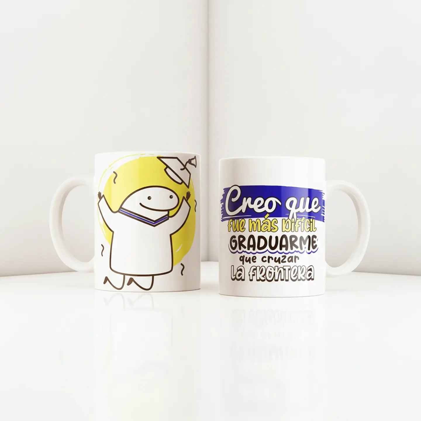 Taza blanca clásica 325 ml Graduación - Fue más difícil... 10