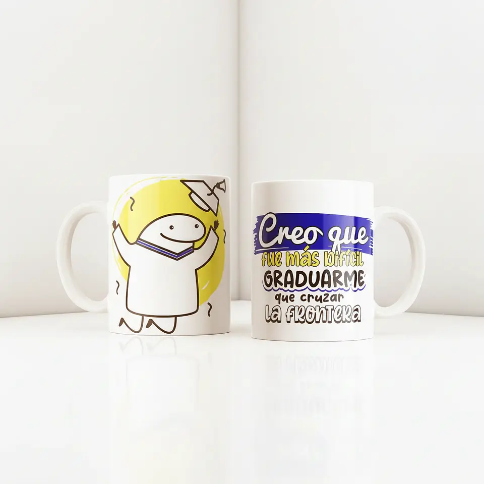 Taza blanca clásica 325 ml Graduación - Fue más difícil... 10
