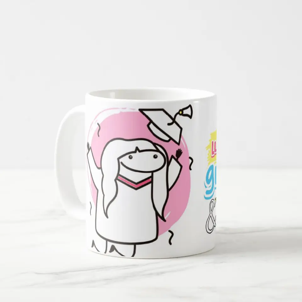 Taza blanca clásica 325 ml Graduación - Llevo 1 Minuto 6