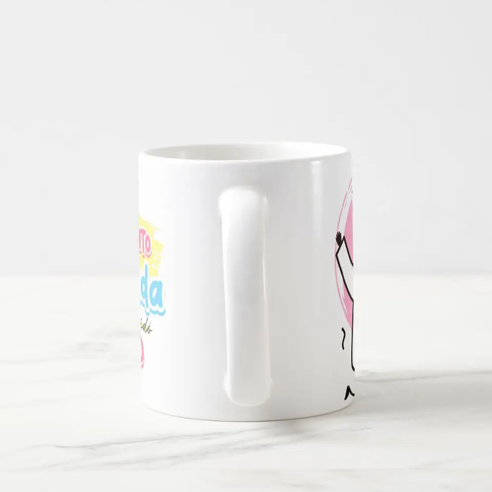 Taza blanca clásica 325 ml Graduación - Llevo 1 Minuto 10