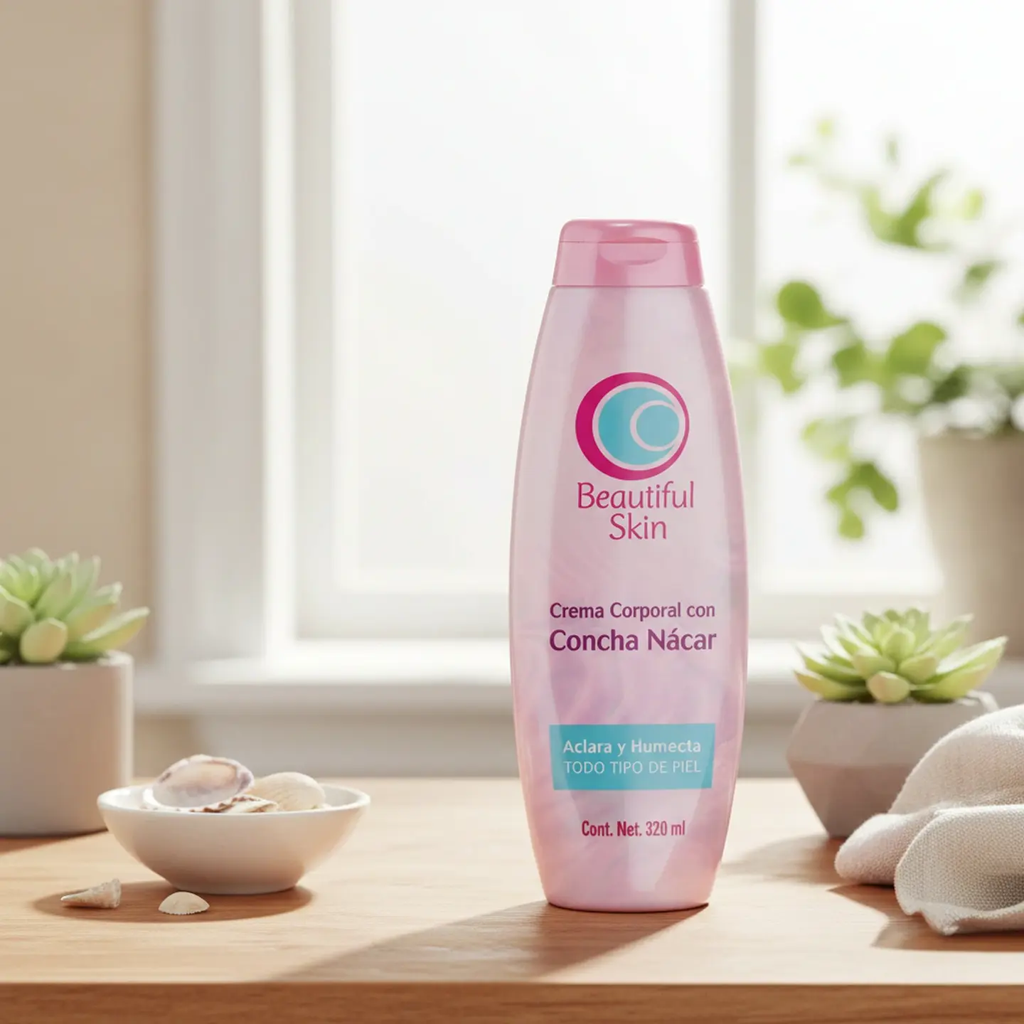 Crema corporal con concha nácar 320 ml 2