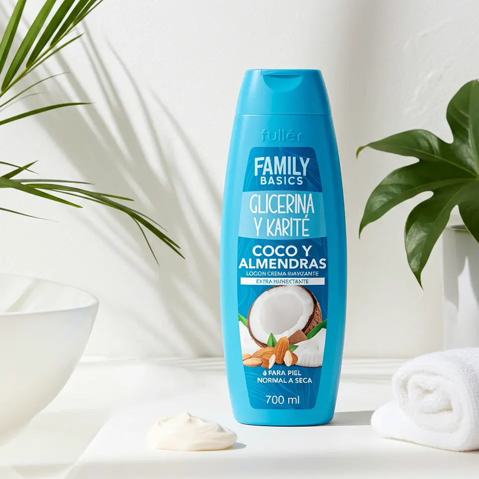 Loción crema humectante coco y almendras 700 ml  3