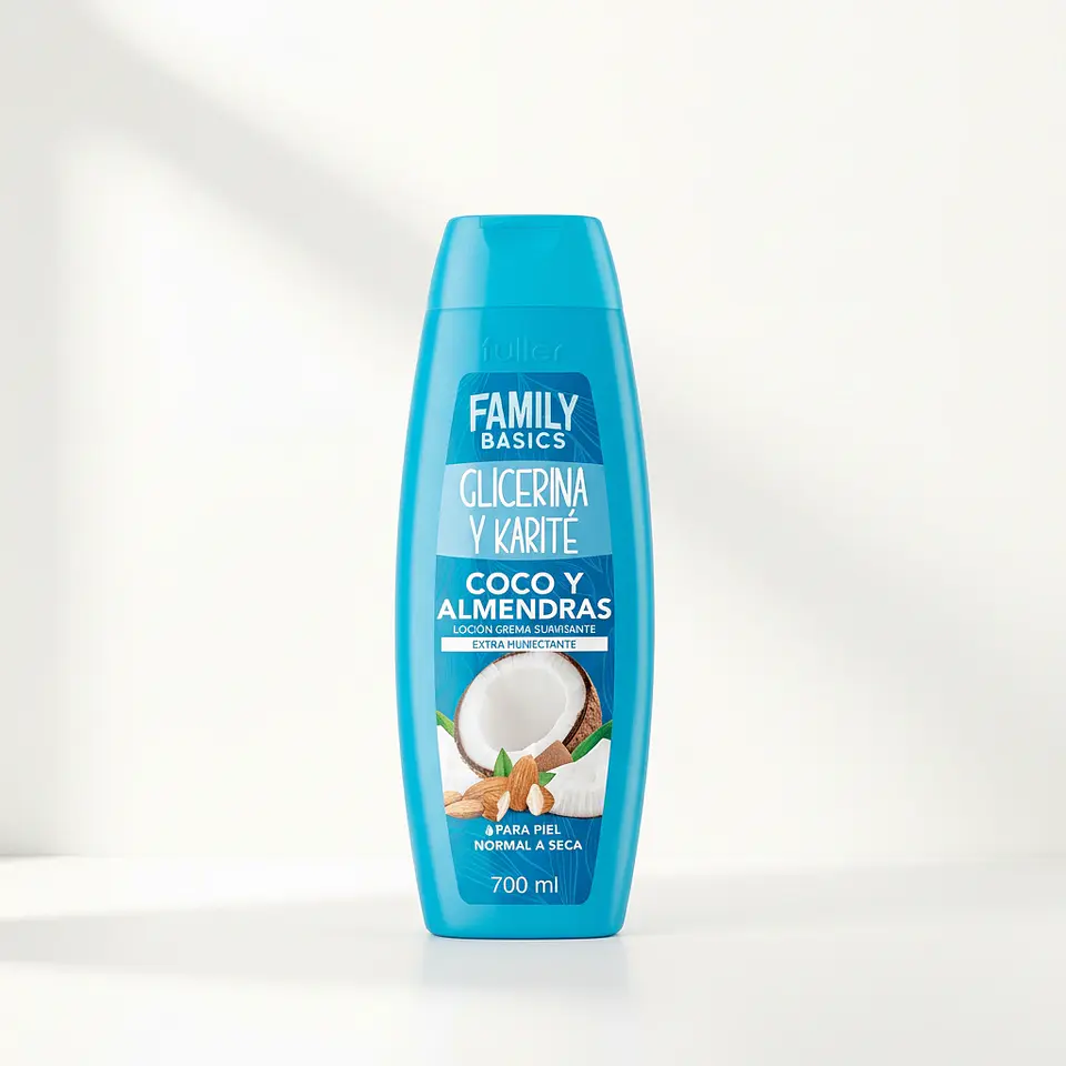 Loción crema humectante coco y almendras 700 ml  4