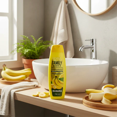 Acondicionador Banana 700ml Crema Peinar 2 en 1 