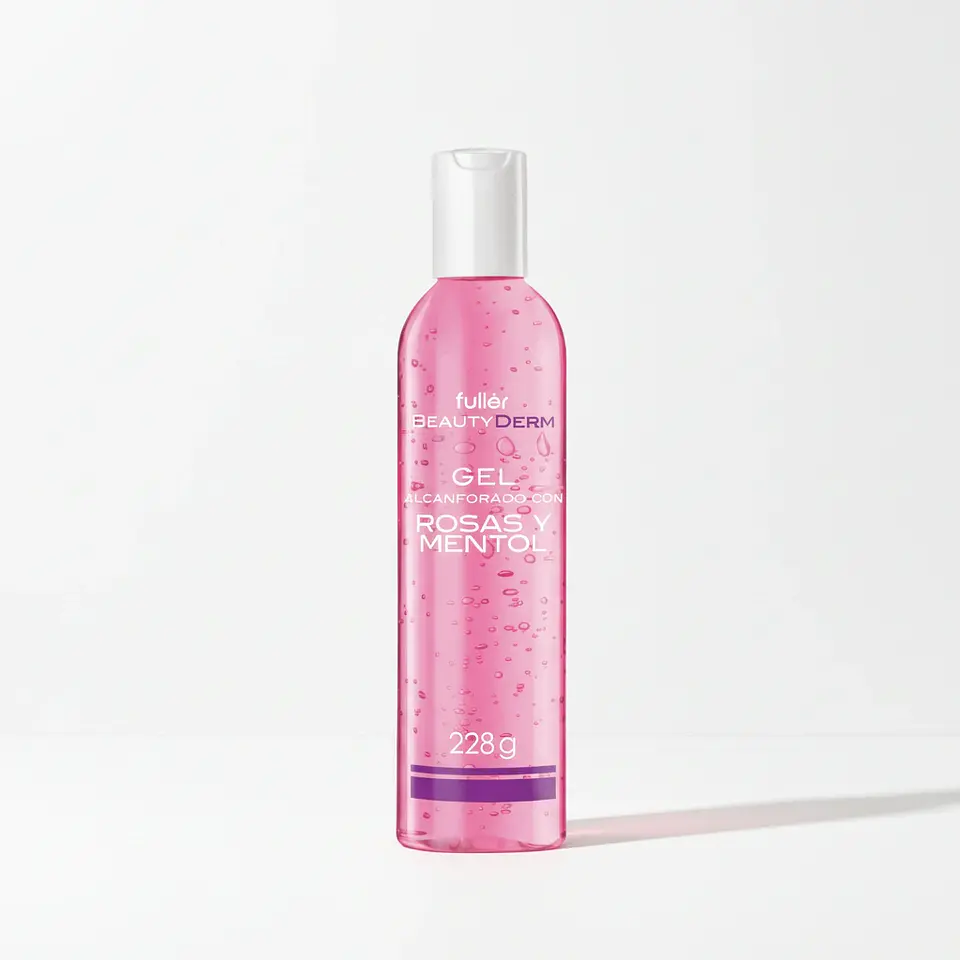 Gel Alcanforado 228gr Rosas Mentol Bienestar Fresco 1