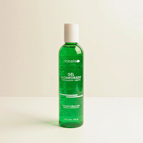 Gel Alcanforado con Eucalipto Mentol 250 gr 