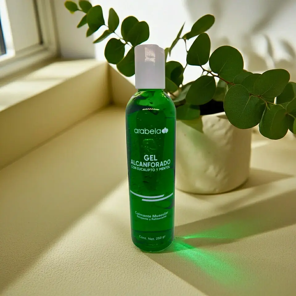 Gel Alcanforado con Eucalipto Mentol 250 gr  3