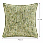 Funda Cojín 45 x 45 cm Chenilla Terciopelo, Color Verde - Miniatura 3