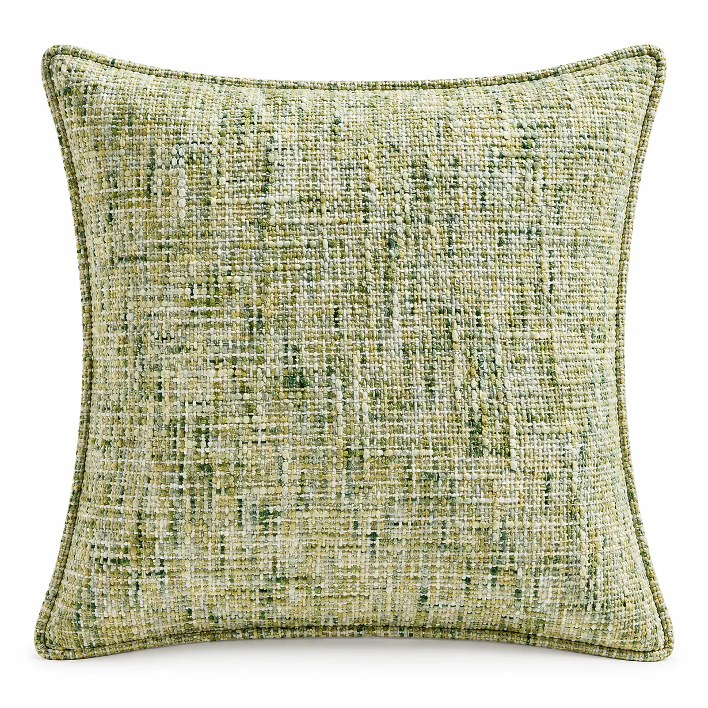 Funda Cojín 45 x 45 cm Chenilla Terciopelo, Color Verde 1