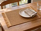 Individual de Mesa Boho Marrón 30x45 cm con Flecos Tejido - Miniatura 5