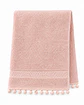 Toalla Mano 100% Algodón 34x70 Rosa Pompones - Miniatura 1