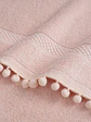 Toalla Baño 100% Algodón 70x137 Cm Rosa Pompones - Miniatura 2