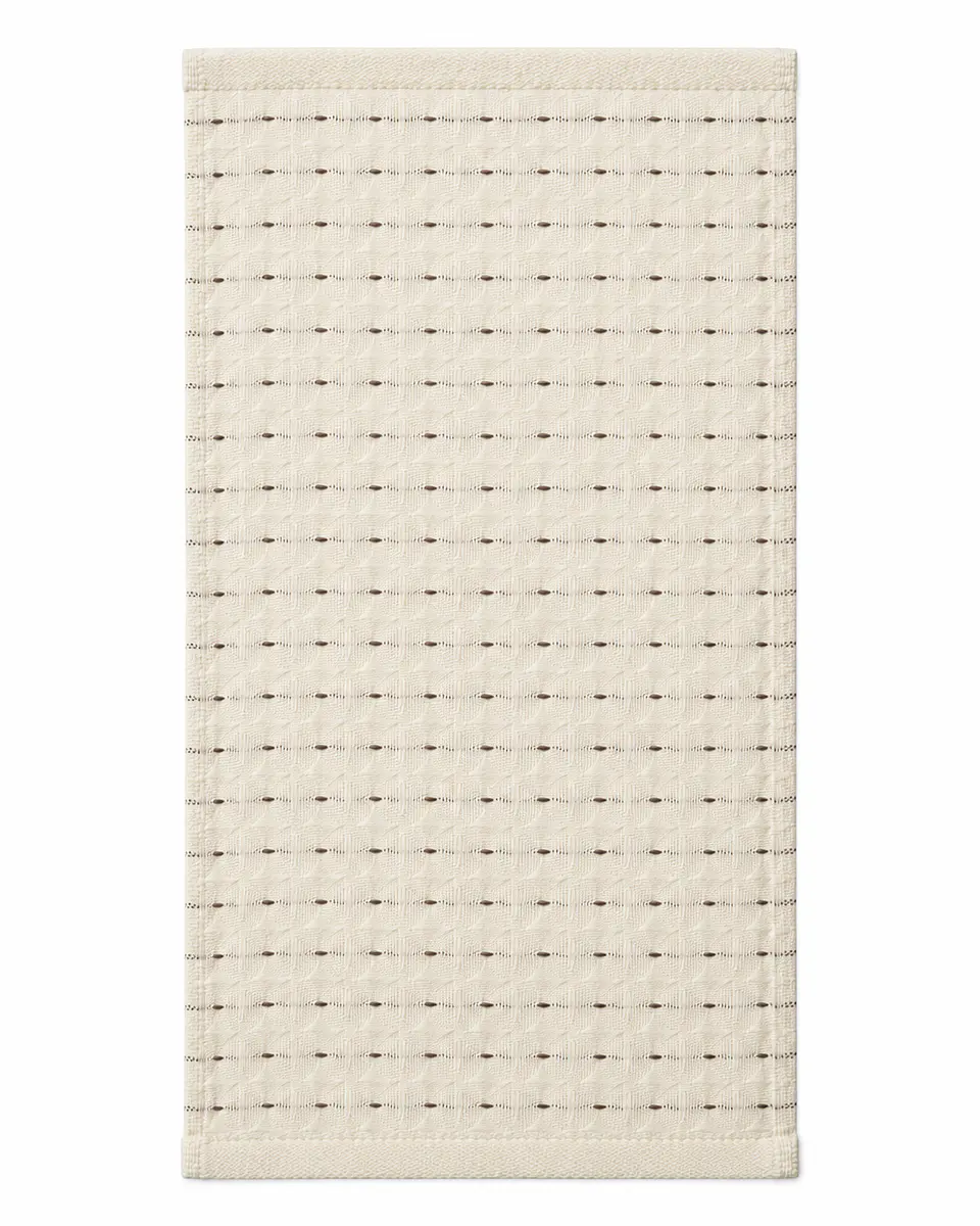Toalla De Mano 100% Algodón 34x70 Cm Beige Diseño 1