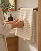 Toalla De Mano 100% Algodón 34x70 Cm Beige Diseño - Miniatura 3