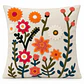 Funda de Cojín Bordada Flores Multicolor 45x45 cm - Miniatura 1