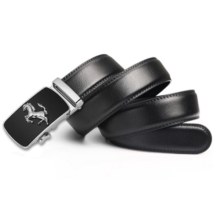 Cinturón automático hombre. Modelo Cavallino silver