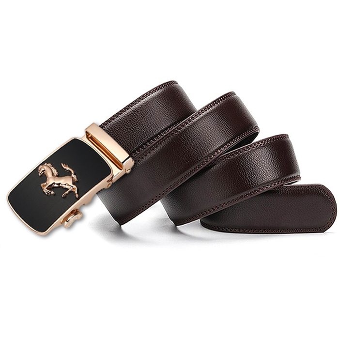 Cinturón automático hombre. Modelo Cavallino golden