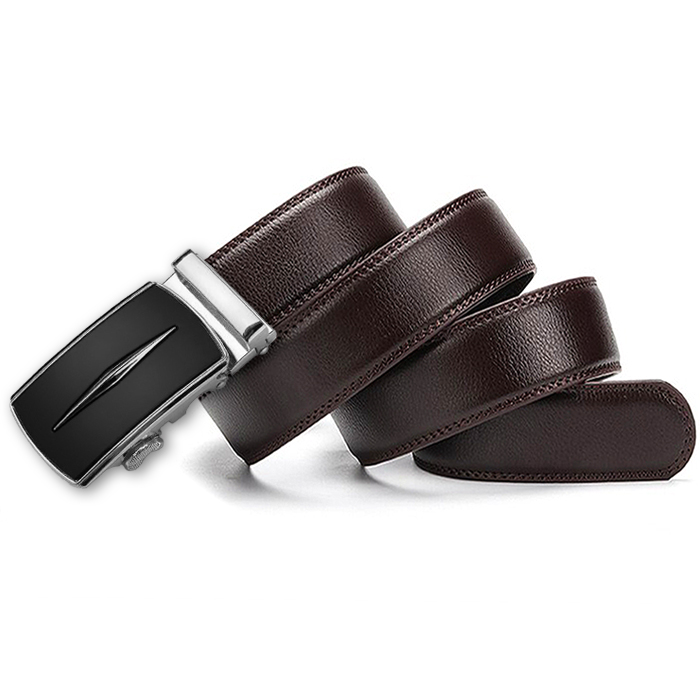 Cinturón automático hombre. Modelo Coupe silver
