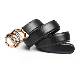 Cinturón automático hombre. Modelo Doble Circulo Golden