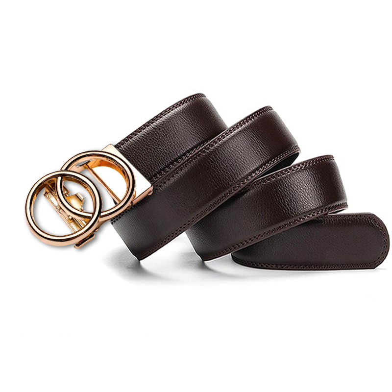 Cinturón automático hombre. Modelo Doble Circulo Golden