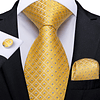 Pack  Regalo. Set corbata + Chequera Negra + Clip Plateado. En Caja Regalo