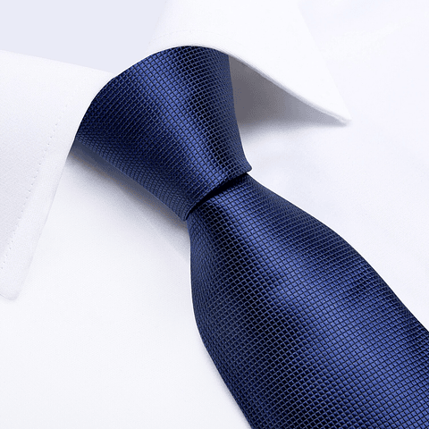Set Corbata, paño y colleras. Modelo Azul Classic