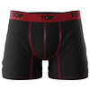 TOP Bóxer Medio Bambú Pack 3. Negro Rojo y Gris