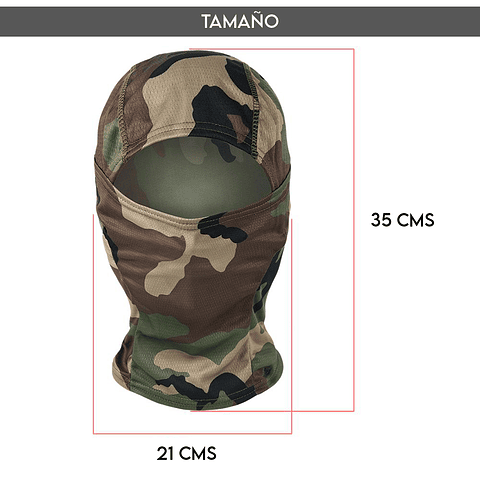 Pasamontañas táctico estilo militar. Diferentes diseños