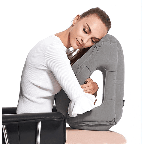 Cojin Inflable Avión Almohada Descanso De Cabeza para Viaje