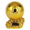Adorno Réplica de Balón de Oro Fútbol. Resina 15 cms