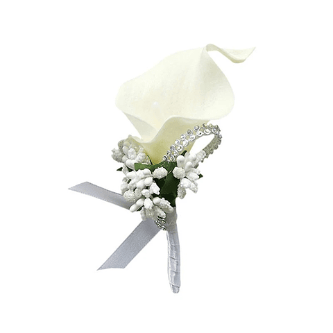 Broche de Flor sintético para boda formal