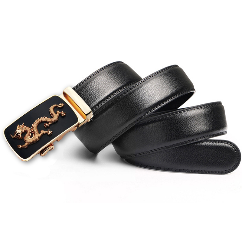 Cinturón automático hombre. Modelo Long Dragon Golden