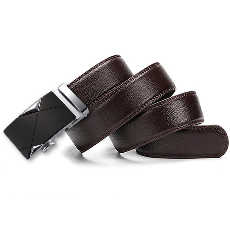 Cinturón automático hombre. Modelo Punta Diamantes Silver