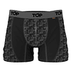 TOP Boxer Medio Microfibra Cobre Pack 3. Negro y Gris