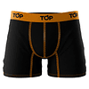 TOP Boxer Medio Microfibra Pack 3. Negro con colores