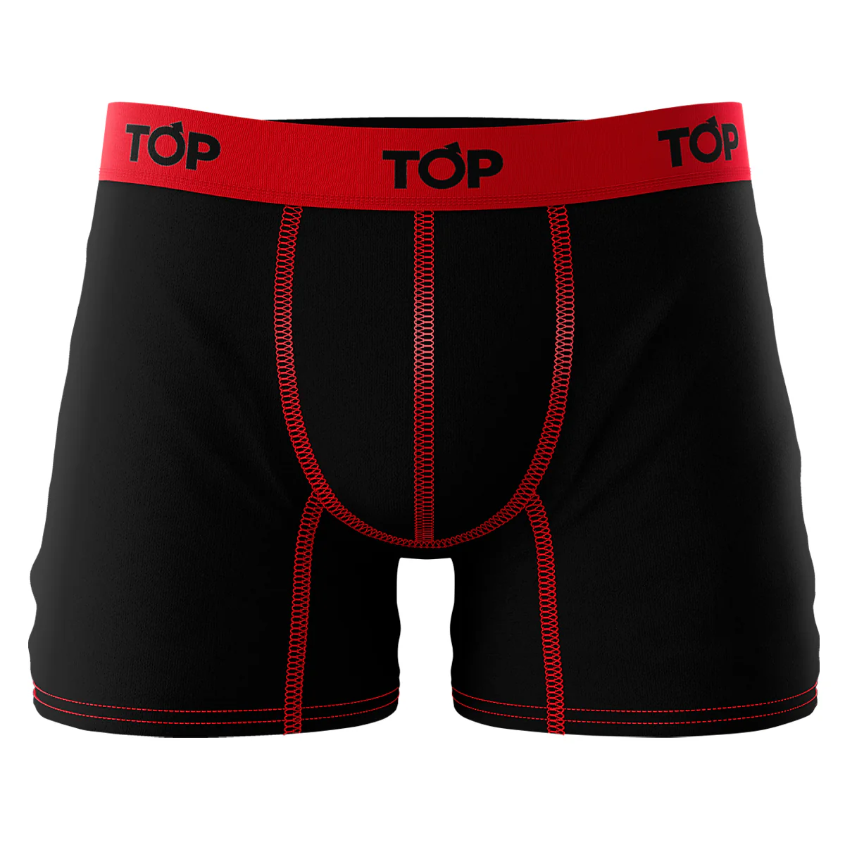 TOP Boxer Medio Microfibra Pack Negro con colores