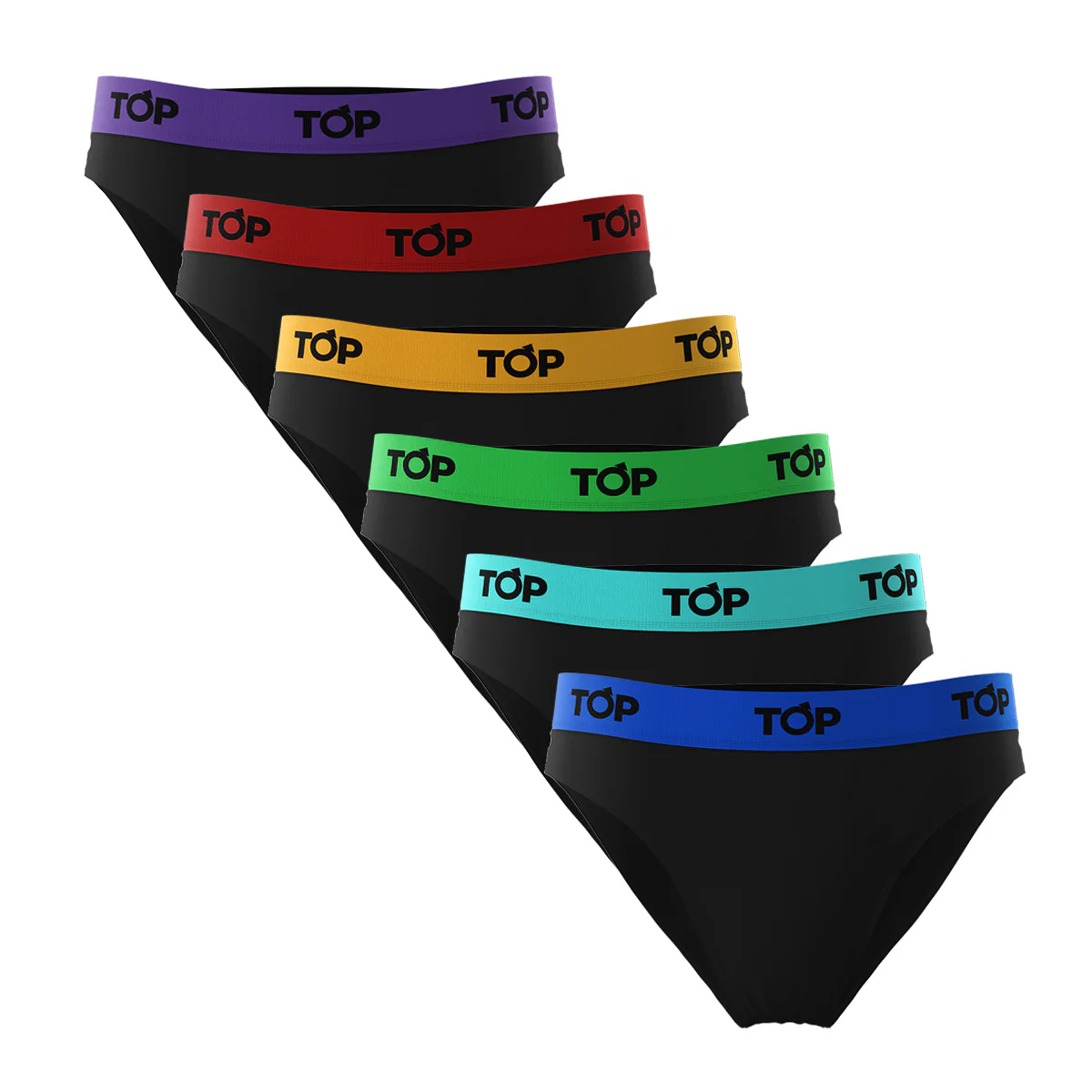 TOP Slip Algodón Pack 6 Dioses. Colores